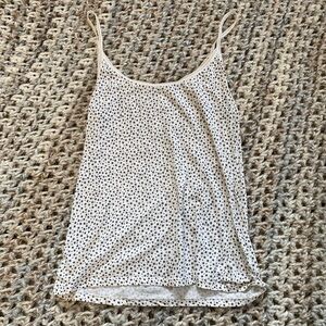 Victoria's Secret Black and White Polka Dot Tank Top